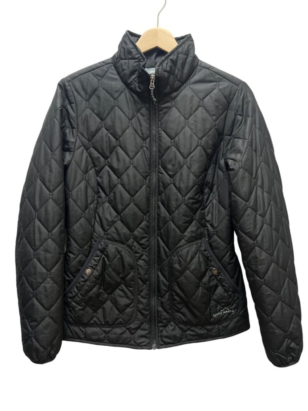 Eddie Bauer Black Quilted Insulated Chore Coat - Picture 2 of 9